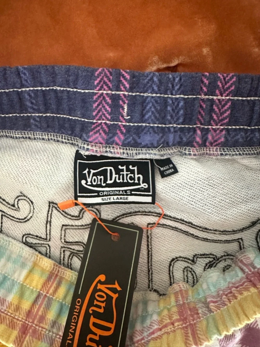 NWT Von Dutch Patchwork Graphic Lounge PJ Shorts - Picture 4 of 9